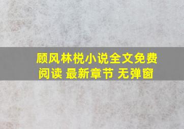 顾风林棁小说全文免费阅读 最新章节 无弹窗